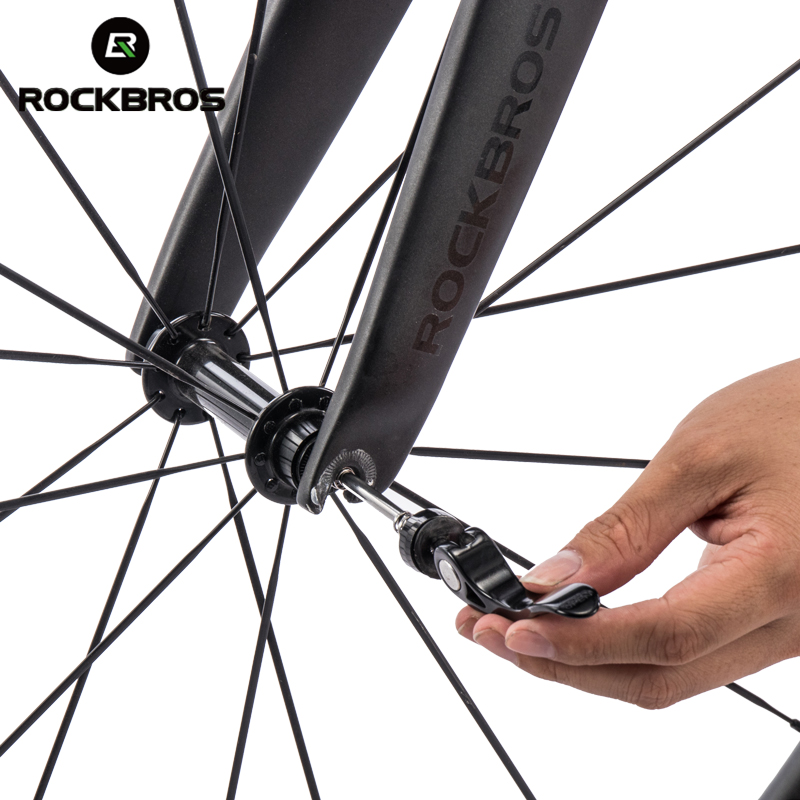 Quick Release Skewer - ROCKBROS tusuk Hub roda sepeda, AS