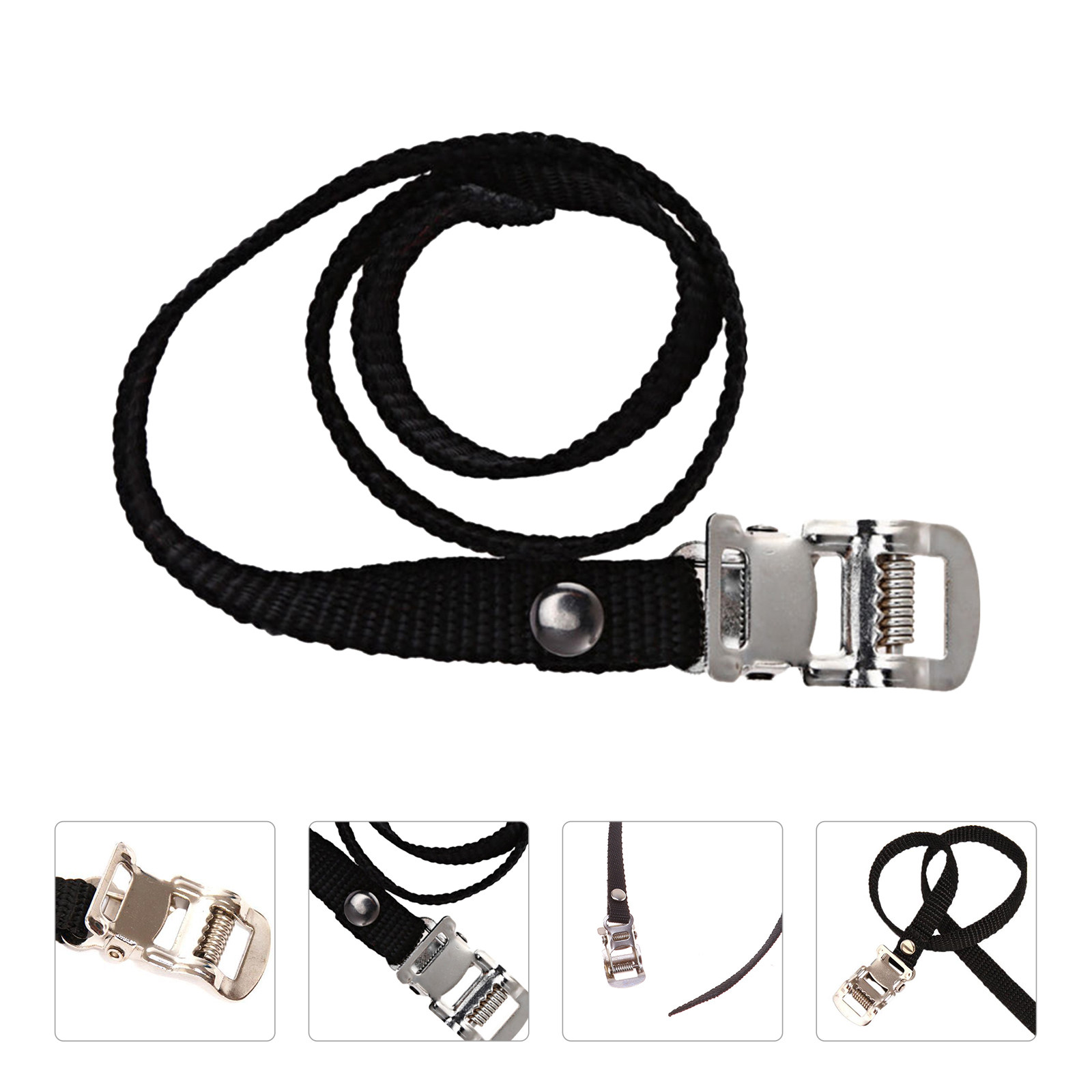 Cycling Gear Gifts - 4Pcs Tali Pedal Sepeda dengan Gesper