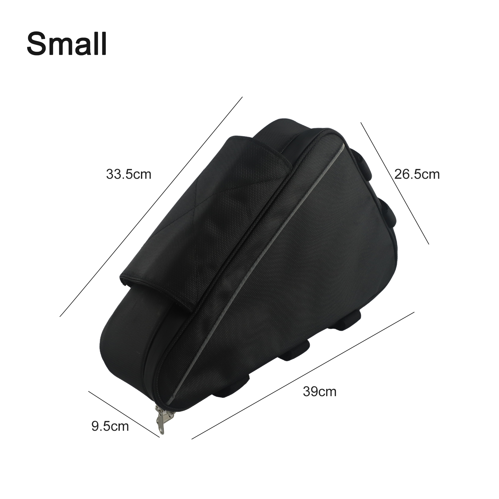 Cycling Gear Black - Tas Rangka Sepeda Segitiga Tahan Air,