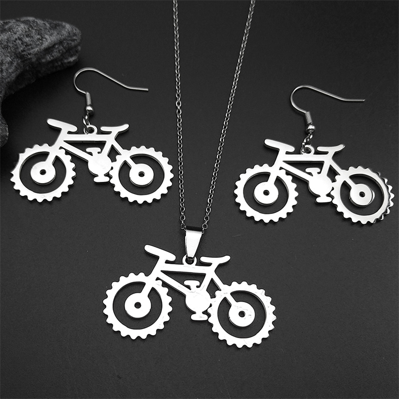 Set Perhiasan Liontin Sepeda G - Cycling Gear Gifts ulasan dan harga
