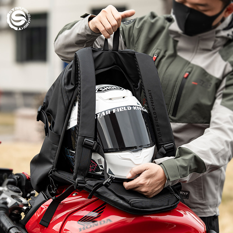 SFK Tas Helm Sepeda Motor Rans - Cycling Gear Inches ulasan dan harga