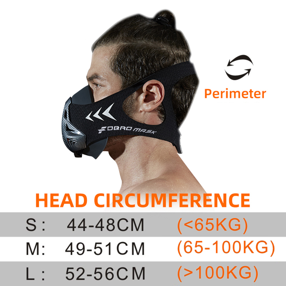 Masker Latihan Hitam Ukuran M, - Cycling Gear Black ulasan dan harga