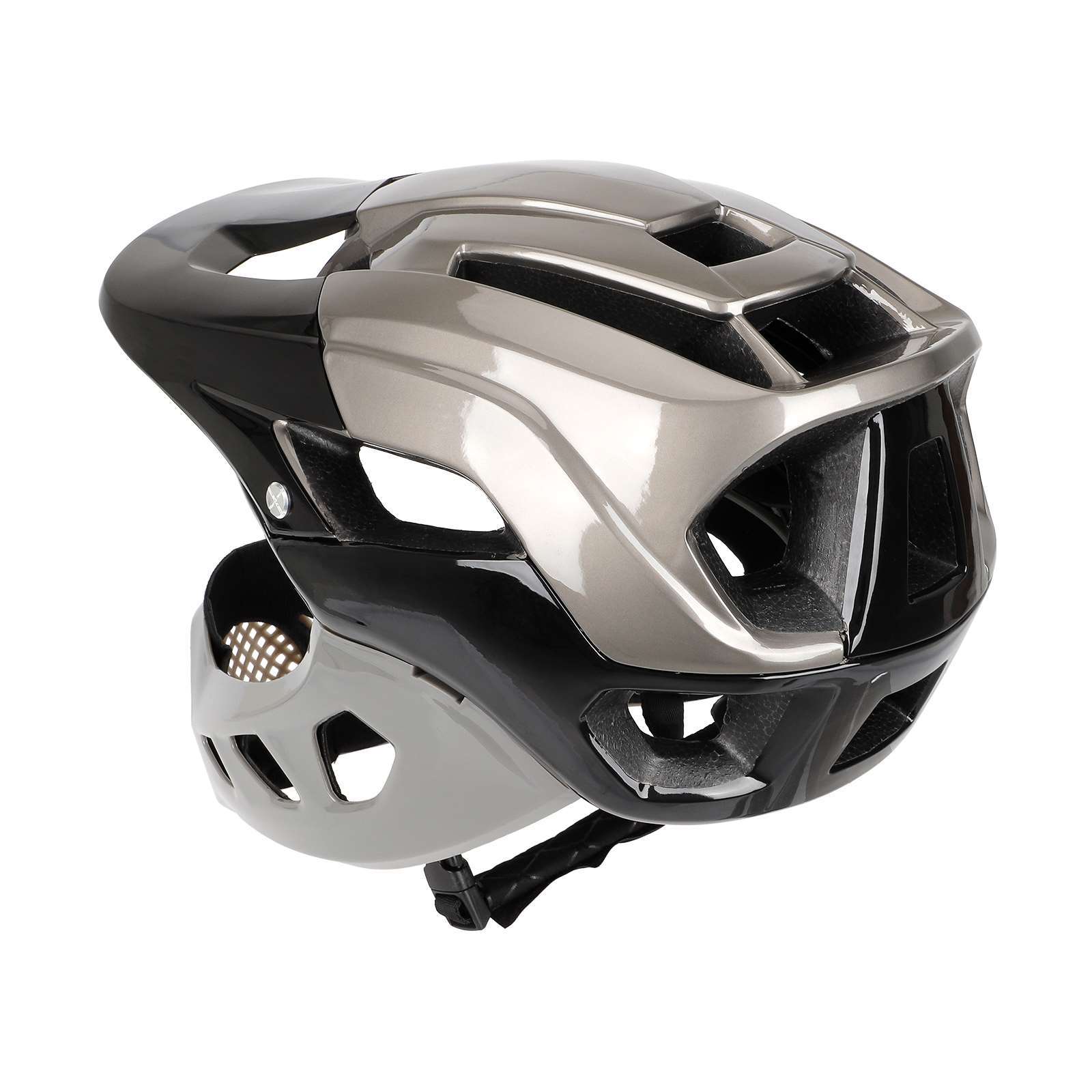 Helm Sepeda Motor Full Face Le - Cycling Gear Black ulasan dan harga