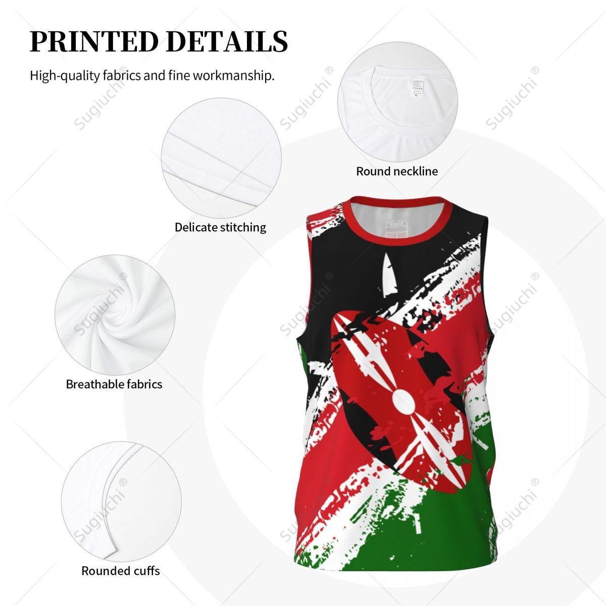 Kaus tanpa lengan multifungsi  - Cycling Gear Kenya ulasan dan harga