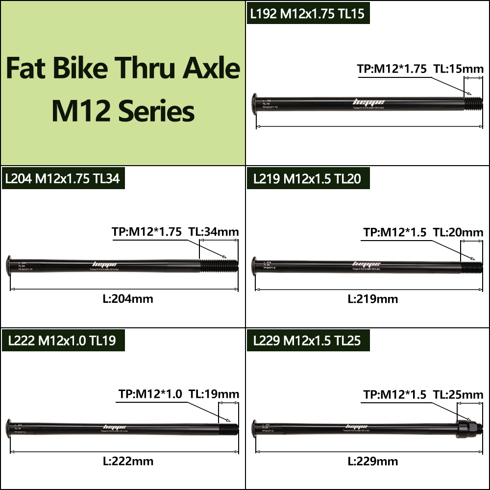 HEPPE Fatbike Thru Axle, Hub S - Quick Release Skewer ulasan dan harga